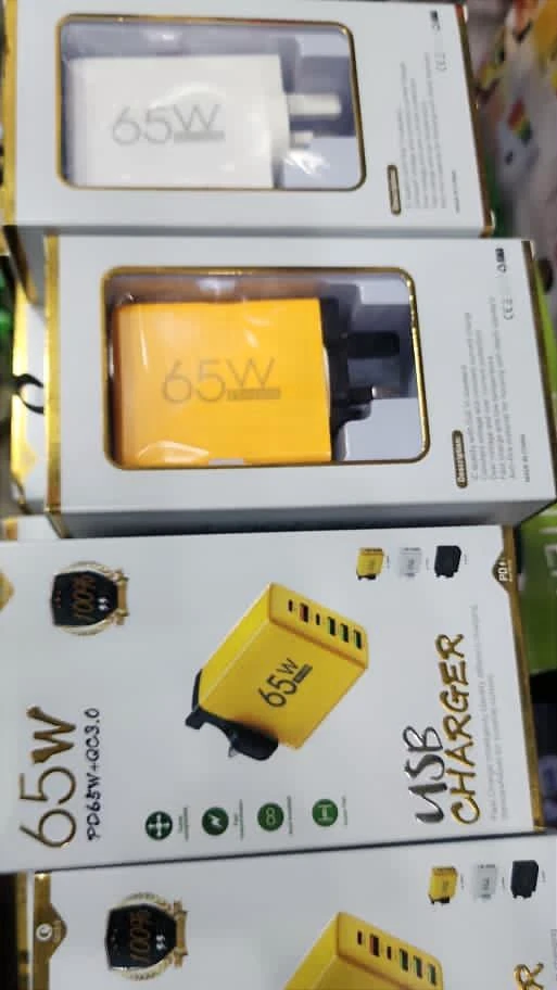 راس شاحن كهرباء ابو 6 منافذ فاست