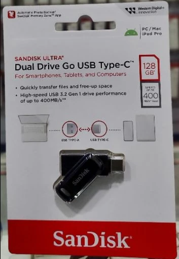 فلاش تايب سي ساندسك مخرجين 128 جيجا بايت