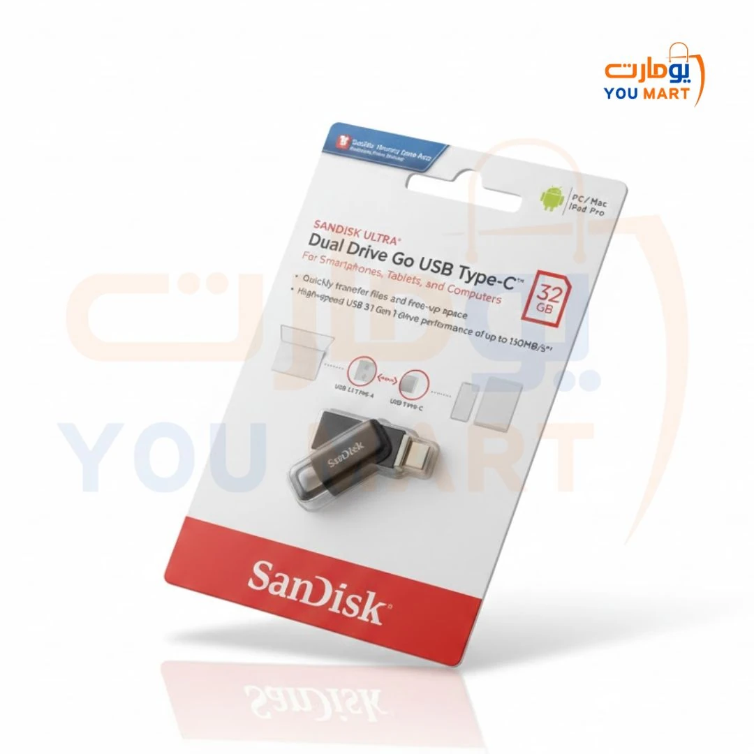 فلاش تايب سي ساندسك مخرجين 32 جيجا بايت