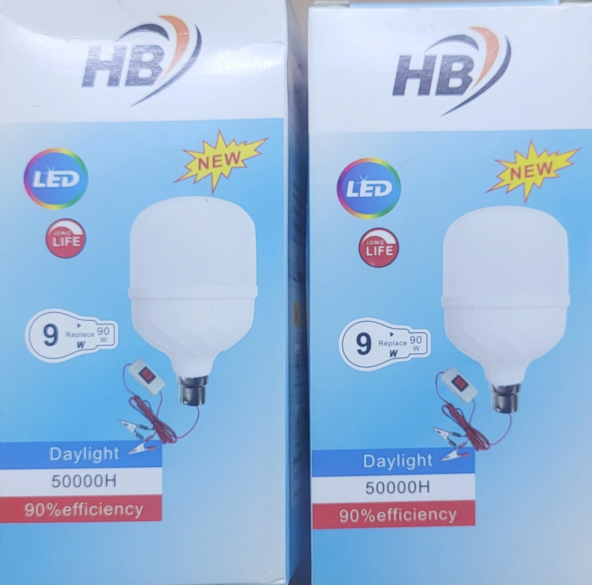 لمبات سلك مربع 9w باكت ازرق