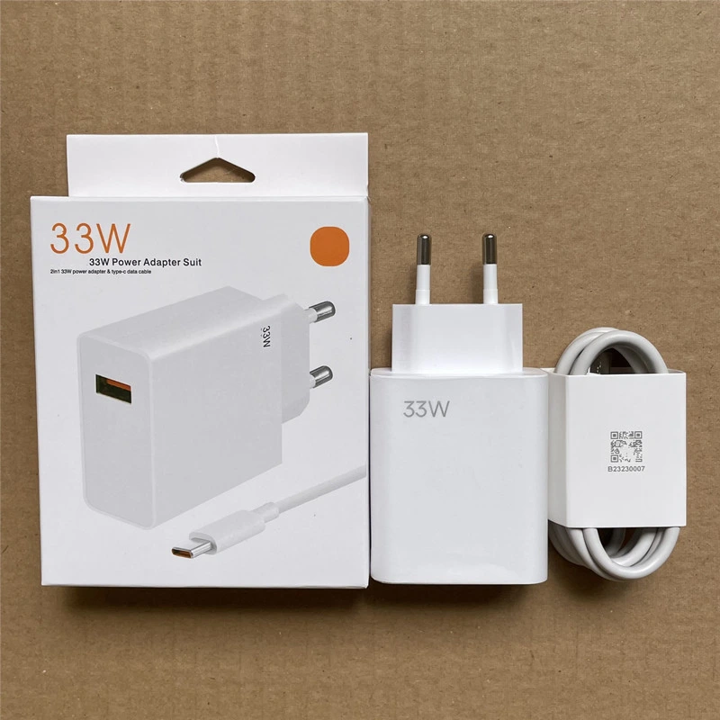 راس شاحن كهرباء فاست مع التوصيلة 33 وات