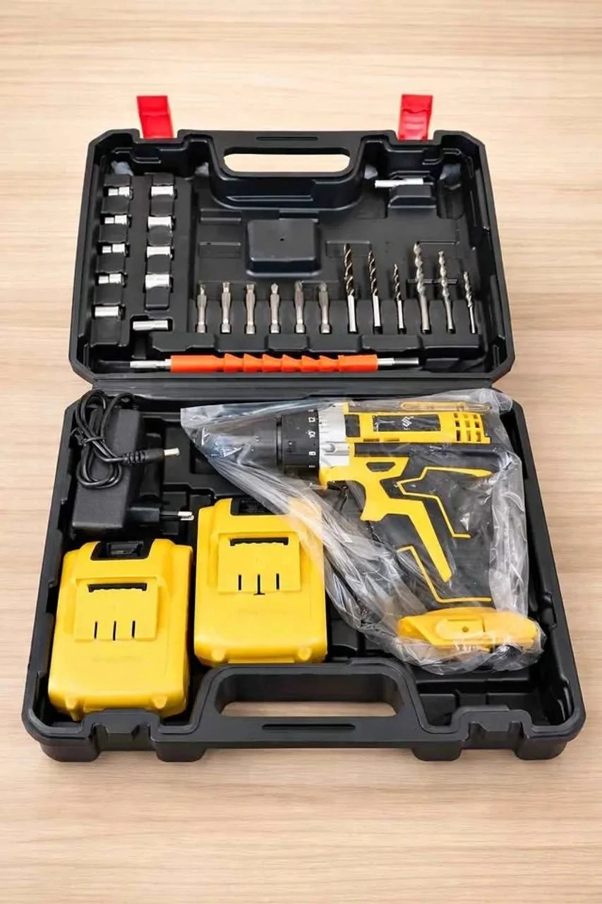 مفك كهرباء اصفر بطاريتين وكالة